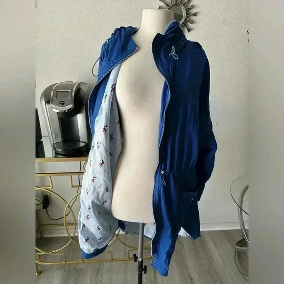 Blue and black Mickey Mouse windbreaker with a hood #Disney size XXL - Picture 2 of 5